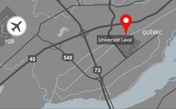 Plan du campus de l'Université Laval
